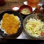 Minato - カツめし¥790 + サラダ(ランチ)¥100