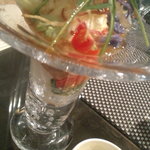 ビストロ 間 - 前菜：野菜のﾊﾟﾌｪ～ﾌﾞﾛｯｺﾘｰとｶﾘﾌﾗﾜｰをﾃｰﾏに～