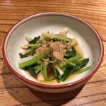 とり喜 - 根三つ葉のおひたし