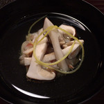 松川 - 松茸(長野飯田産)、蟹真薯