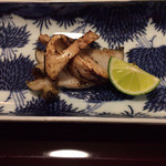 松川 - 松茸と鮑の炒め