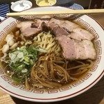 超多加水自家製手揉み麺 きたかた食堂 - 肉そば(大) 1000円税込