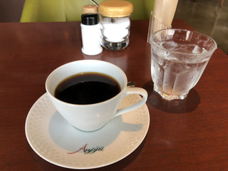 カフェ アンジュ - ランチのセットのドリンクでホットコーヒー