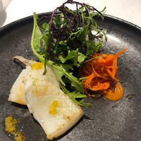 recte - 『recteレクテ』 ランチ5184円前菜(紋甲イカのソテーサフランのソース)