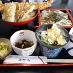 ごまそば あずみ - 料理写真:穴子天丼セット