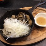 和鶏屋 - H.31.2.12.昼 百日鶏かわ炙り炭火焼き 500円税別