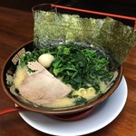 ラーメン神山 - H.31.2.12.夜 濃厚とんこつ醤油らーめん+TPほうれん草 780円税込