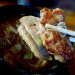 そば政 - 鴨肉とつくね