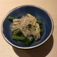 六本木 すし巽 - あさりと旬菜の辛子和え
