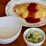 SOFTY CAFE - オムライス（スープ・サラダ付）