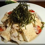 ミヤザキ カフェ - 冷しゃぶ豆腐サラダ780円