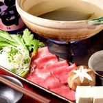 焼鳥と魚と鍋 焼鳥のえーす - 贅沢！！『牛タンしゃぶしゃぶ』