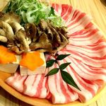 焼鳥と魚と鍋 焼鳥のえーす - 黒豚しゃぶしゃぶ