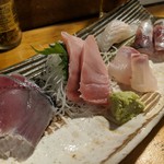 天史朗鮨 - お刺身盛合せ　〆鯖が抜群です