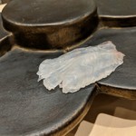 鮨みやもと - 平目の刺し身　ポン酢で