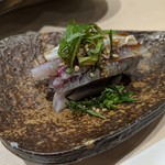 鮨みやもと - アジの酢〆