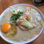 中華そば きい家 - 野菜ラーメン並卵入り