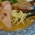 Noukou Tsukemen Ra-Men Yaezakura - 麺はストレートの細麺