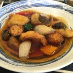 松月 - 平目はカラっとふっくらと。甘酢あんの味付けが美味しい！