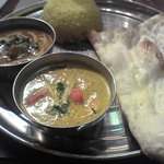 インド料理 想いの木 - Ｃセット、カレー2種