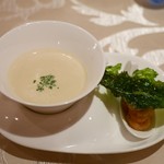 レストラン アヴァン - 蕪のポタージュ 白子のフリット