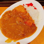 さぬき屋 - 「カツカレー（700円）」ルーサイド