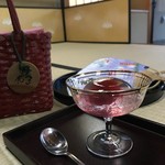 山中温泉　花紫 - 湯上りサービスの梅ゼリー