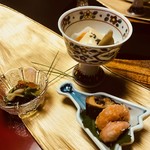 山中温泉　花紫 - 前菜　山の幸盛り合わせ