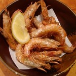 おぎ野 - 赤車のエビ唐揚げ