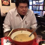 横浜家系ラーメン 山崎家 - 全部はたべきれませんでした(T_T)