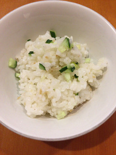 彩雲瑞 - [冬菜和飯] 
漬け物とキュウリの混ぜごはん