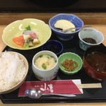 山喜 - 火曜日の日替わりランチ
            お刺身定食 ７５０円