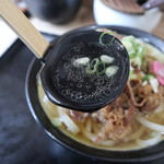 日本橋うどん酒場ほし野 - 肉うどんのスープ