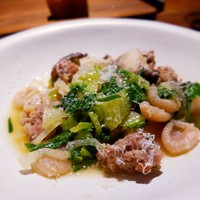 cenci - プンタレッラと愛農ポーク　吉田農園のチーズのオレキエッテ