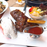Standige Vertreting - Gelackte Rippchen. 直訳すれば漆塗りのアバラ。名物を謳うだけあって美國のBBQリブより遥かに洗練されている。旨し！