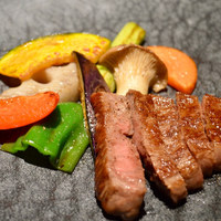 神楽坂 鉄板焼 向日葵 - 黒毛和牛と野菜焼き