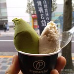 プレマルシェ・ジェラテリア - スペイン産オリーブオイルおよび抹茶梅