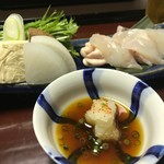 山中温泉　花紫 - 台もの　とらふぐのしゃぶ鍋