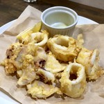 ナガタ店 - ヤリイカのフリット、特製拘りオリーブオイル添え