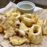 ナガタ店 - ヤリイカのフリット、特製拘りオリーブオイル添え