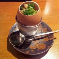 焼鳥 市松 - 河内鶏の燻製ユッケ