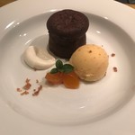 薪の音 - デザートのフォンダンショコラ