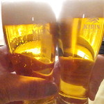 四川料理 桃源郷 - 生ビールでカンパ～♪【２０１８年２月】