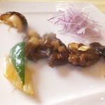 四川料理 桃源郷 - ２０１８温色健美ランチ　２１００円（税込）牛サガリの山わさび入り醬油炒め【２０１８年２月】