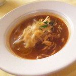 四川料理 桃源郷 - ２０１８温色健美ランチ　２１００円（税込）山椒の香りの味噌と甜麺醤入りタンメン【２０１８年２月】