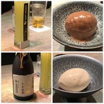 USHIGORO S. - ＊チョコレートアイス　レモンチェロ添え ＊バナナエスプレッソ　熟成味醂添え