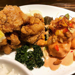 うみねこ食堂 - エビマヨ+唐揚げ＝サイコー。