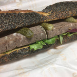 VIRON - 酸っぱ過ぎないピクルスが良いアクセント。豚パテのサンド(^^)