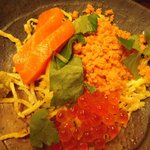 鮭とイクラの親子釜飯　具