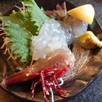 ようちゃん - アカアシエビのお造り